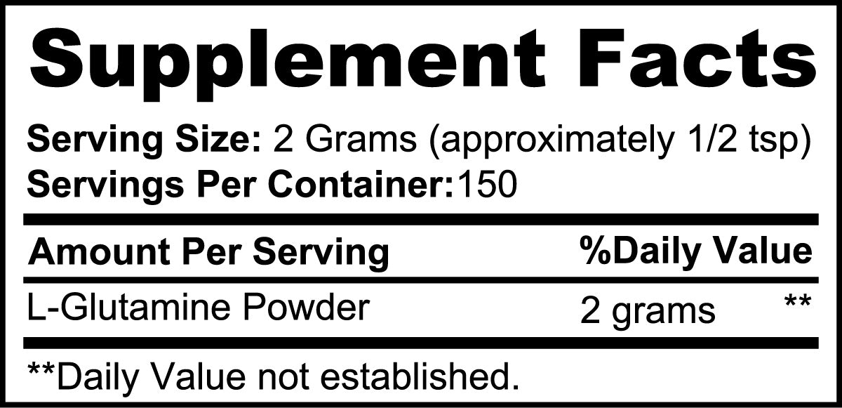 Pure L Glutamine Powder Muscle Recovery